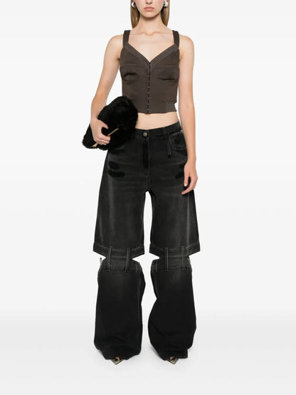 Lunghi High-Rise Wide-Leg Jeans