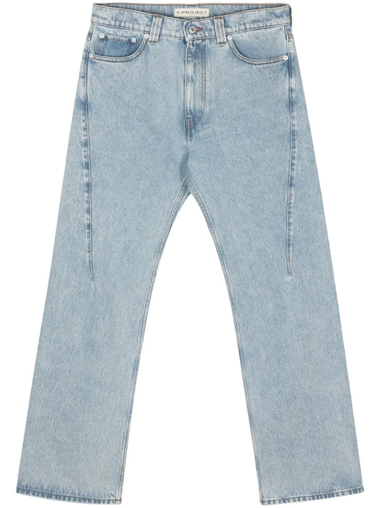 Evergreen Wire Straight-Leg Jeans