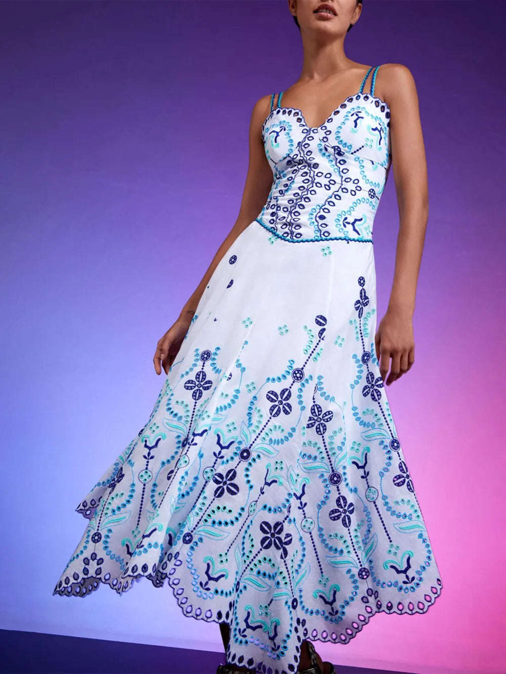 Omelia Embroidered Maxi Dress