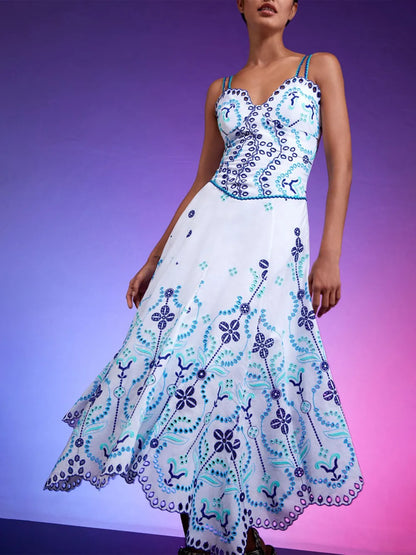 Omelia Embroidered Maxi Dress