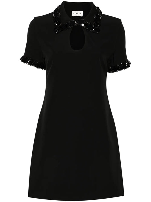 Embroidered Mini Dress