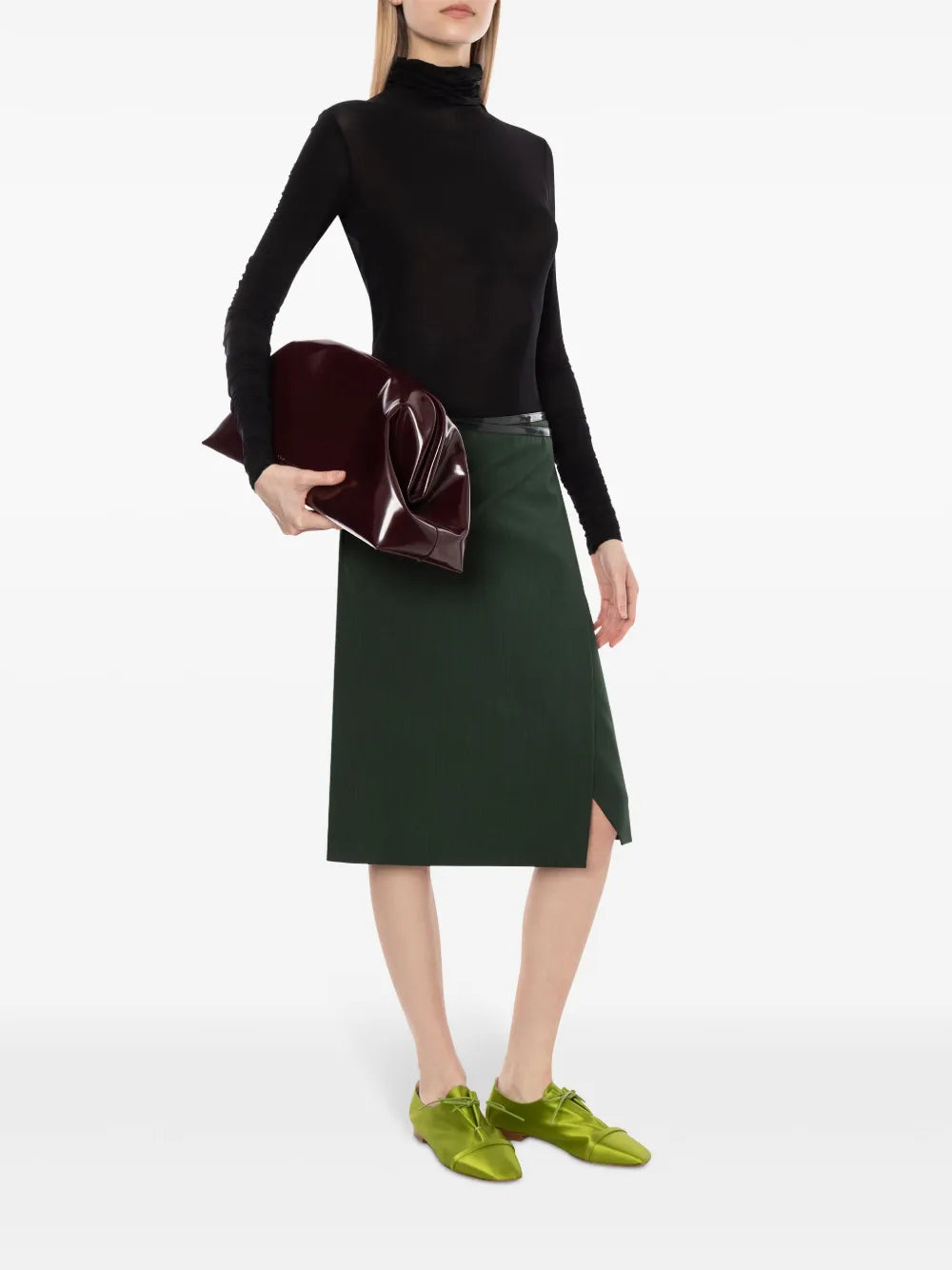 Turtleneck Long-Sleeve Top