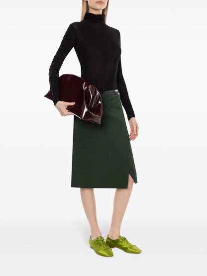 Turtleneck Long-Sleeve Top