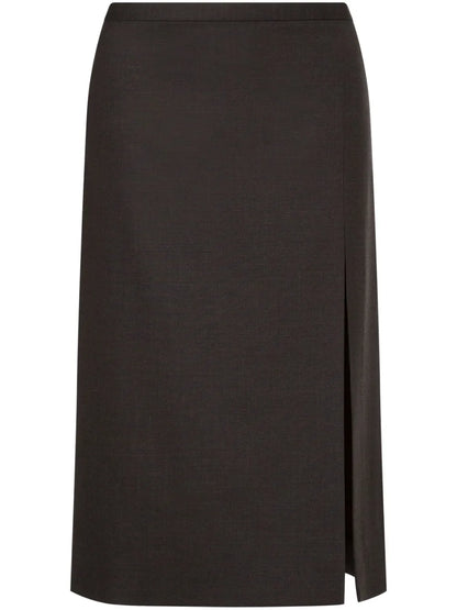 High-Waisted Straight Skirt