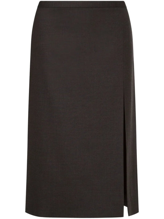 High-Waisted Straight Skirt