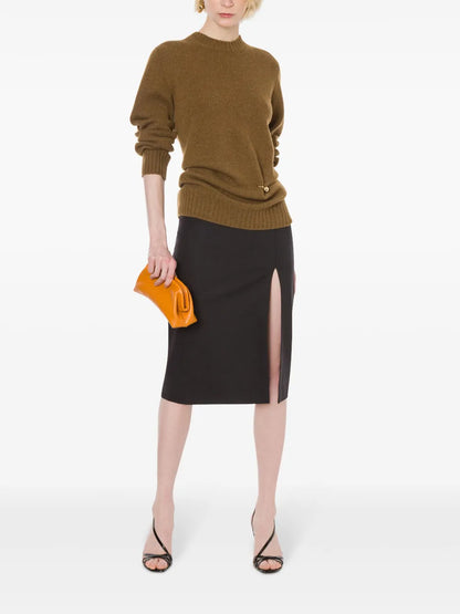 High-Waisted Straight Skirt