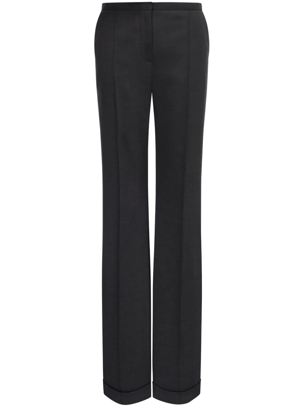 Pintucked Straight-Leg Trousers