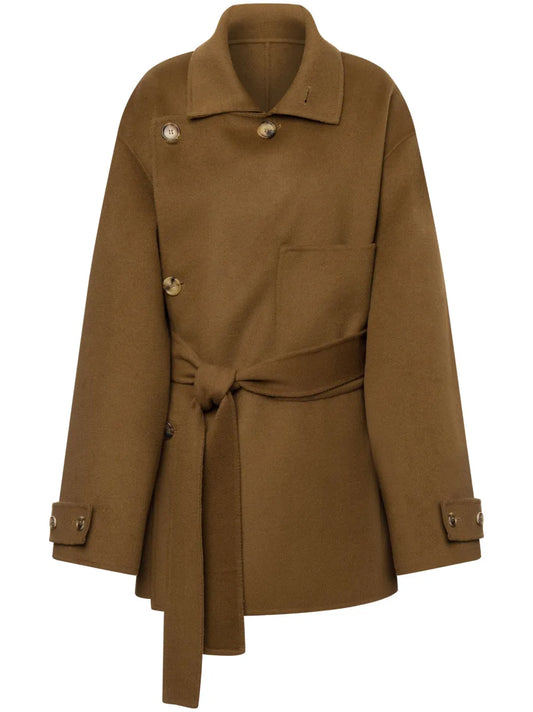 Double-Breasted Wool Coat