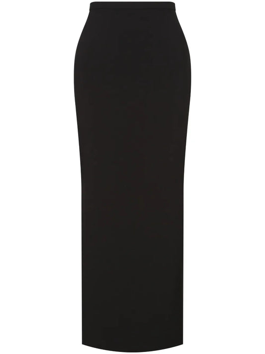 Side-Slit Long Straight Skirt