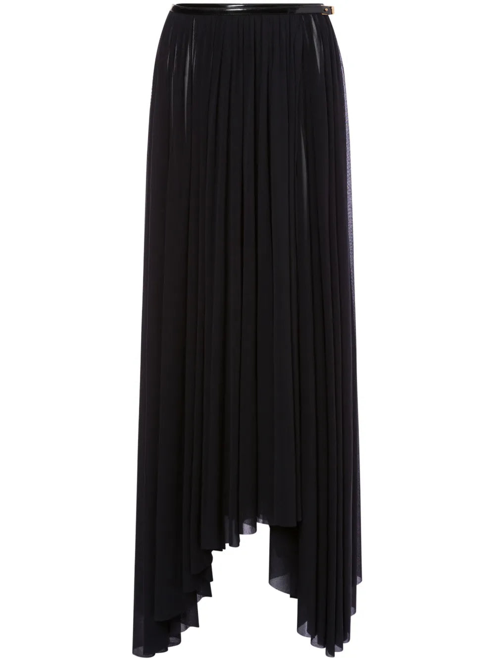 Semi-Sheer Wrap Maxi Skirt