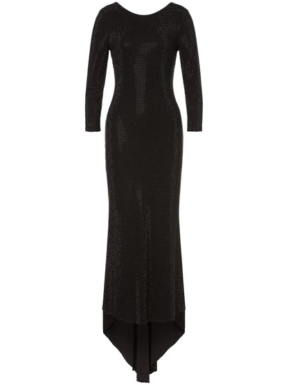 Rhinestone-Embellished Maxi Dress