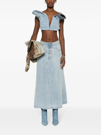 Denim Crop Top