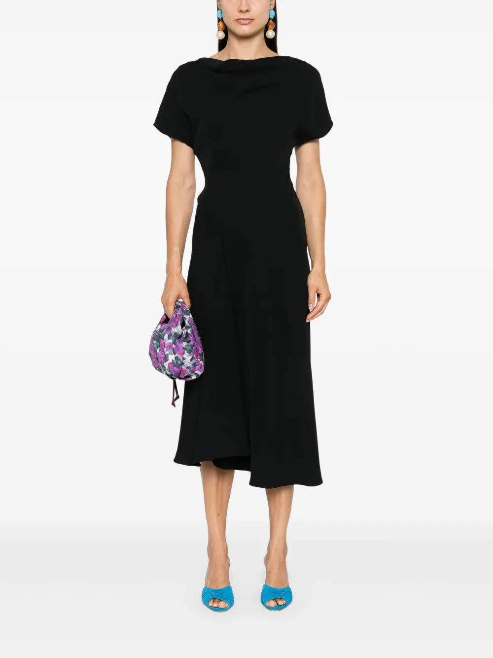 Flared Cady Maxi Dress