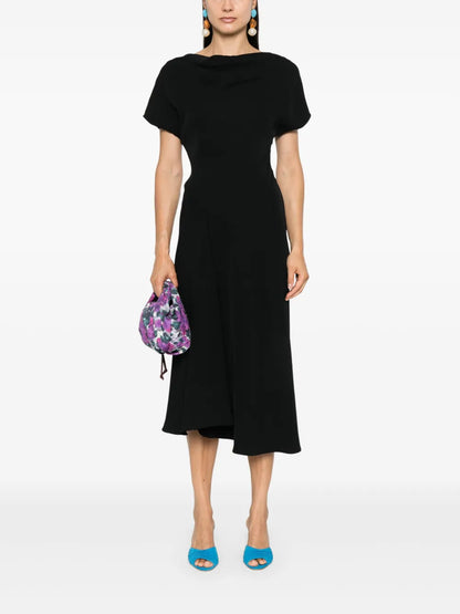 Flared Cady Maxi Dress