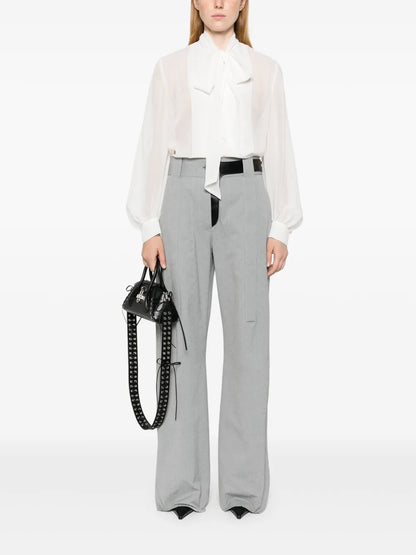 Tied-Neck Blouse