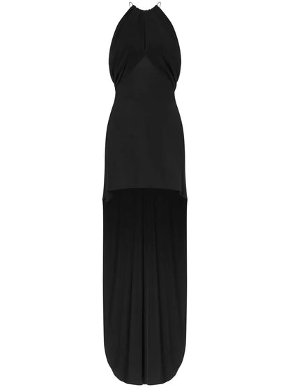 Halterneck High-Low Dress