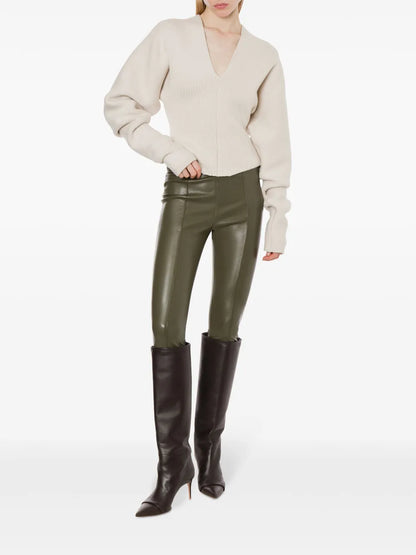 V-Neck Cropped Jumper