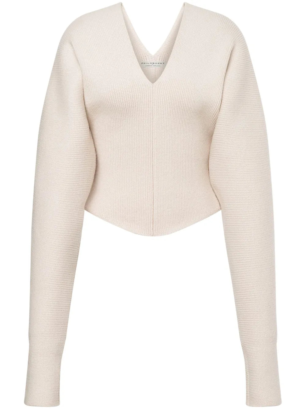 V-Neck Cropped Jumper
