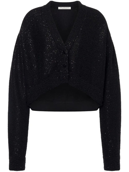 V-Neck Sequinned Cardigan