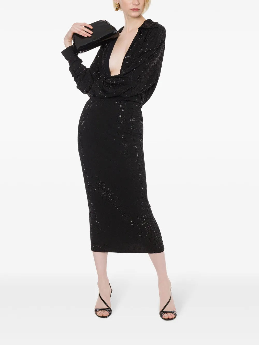 Rhinestone-Embellished Skirt