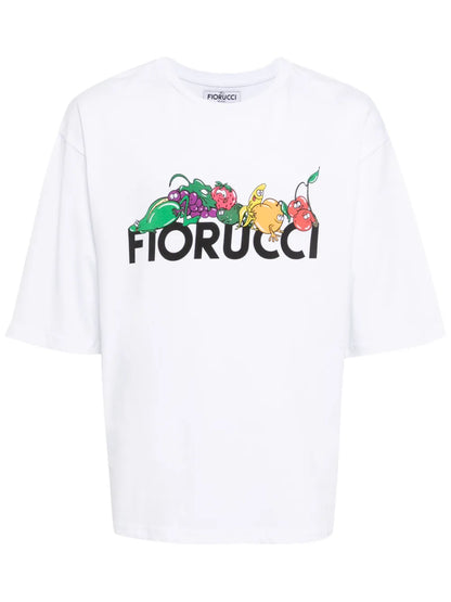 Fruit Logo-Print Cotton T-Shirt
