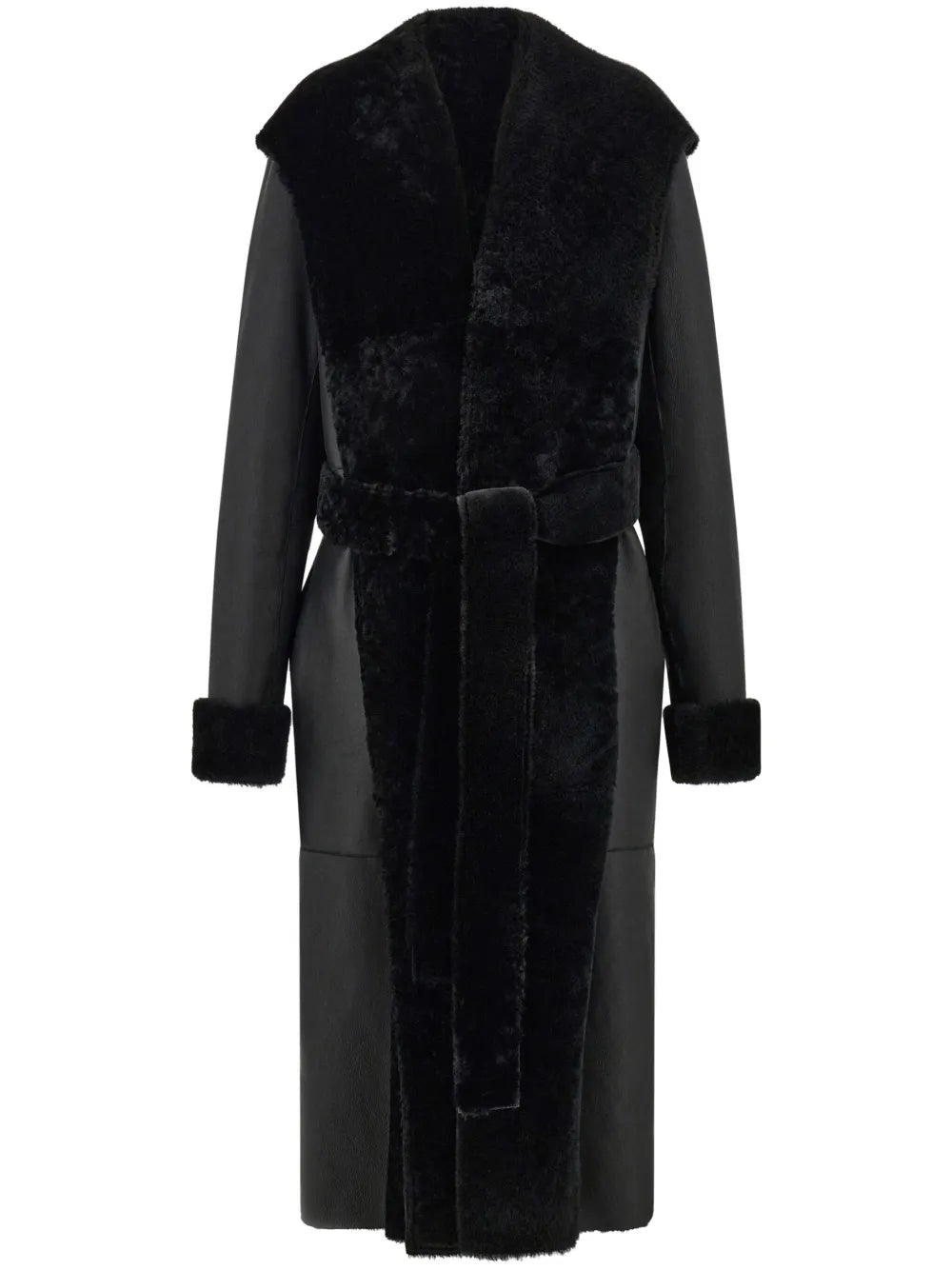 Belted Paneled Coat