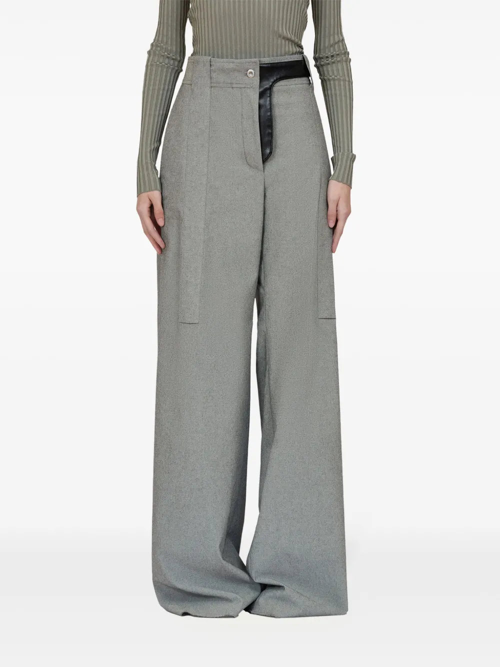 Canvas Palazzo Trousers