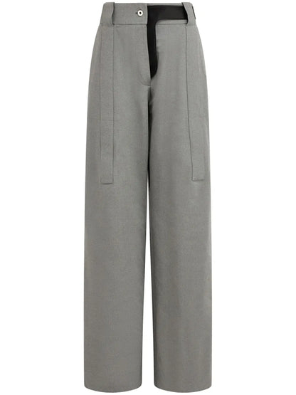 Canvas Palazzo Trousers