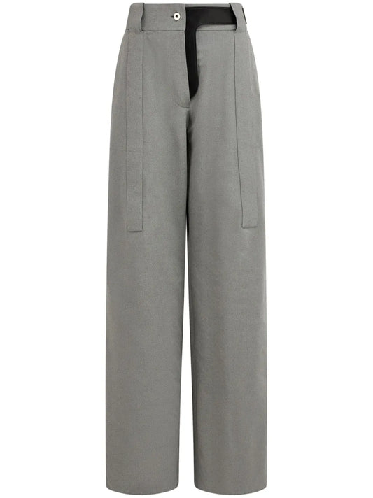 Canvas Palazzo Trousers