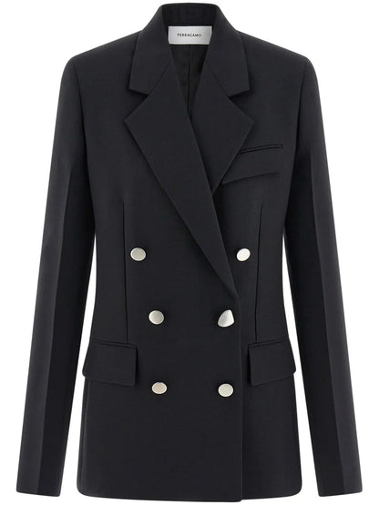 Double Breasted Wool Blazer