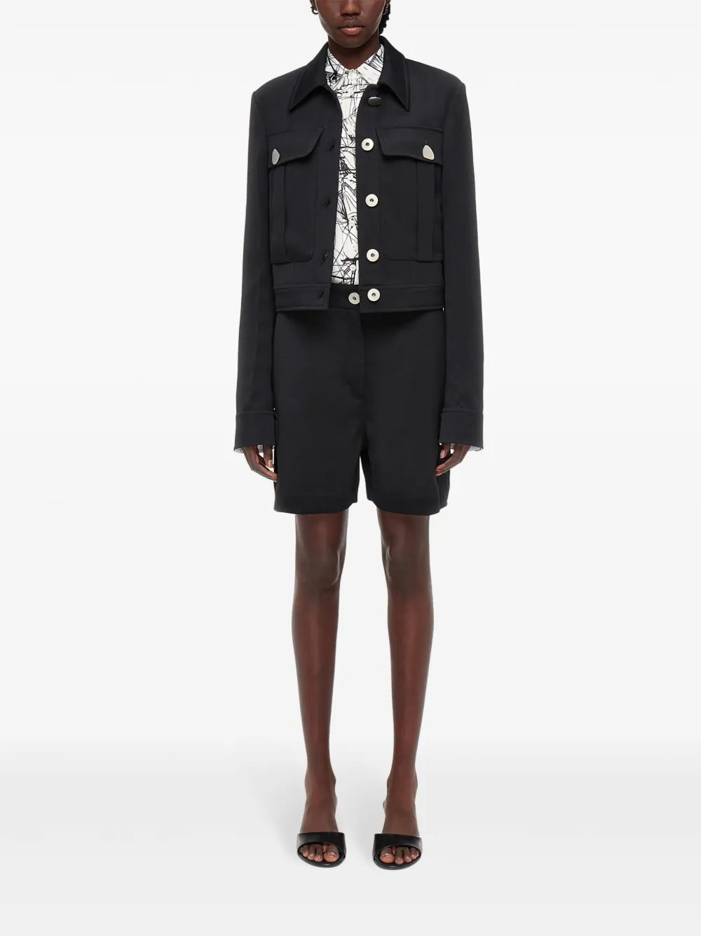 Virgin Wool Utility Shorts