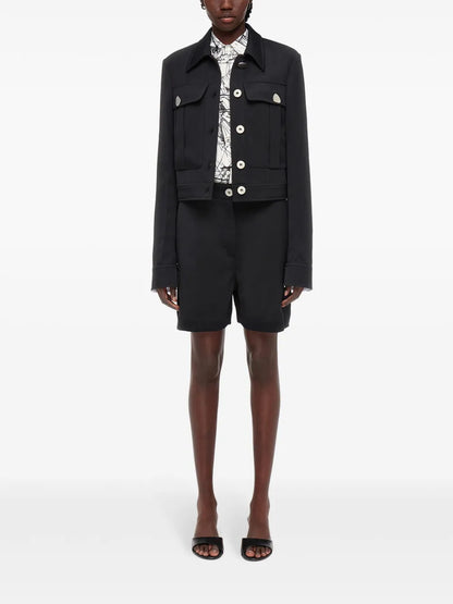 Virgin Wool Utility Shorts