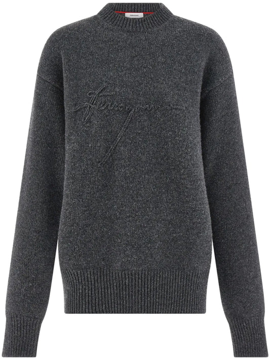 Virgin Wool Crew Neck Sweater