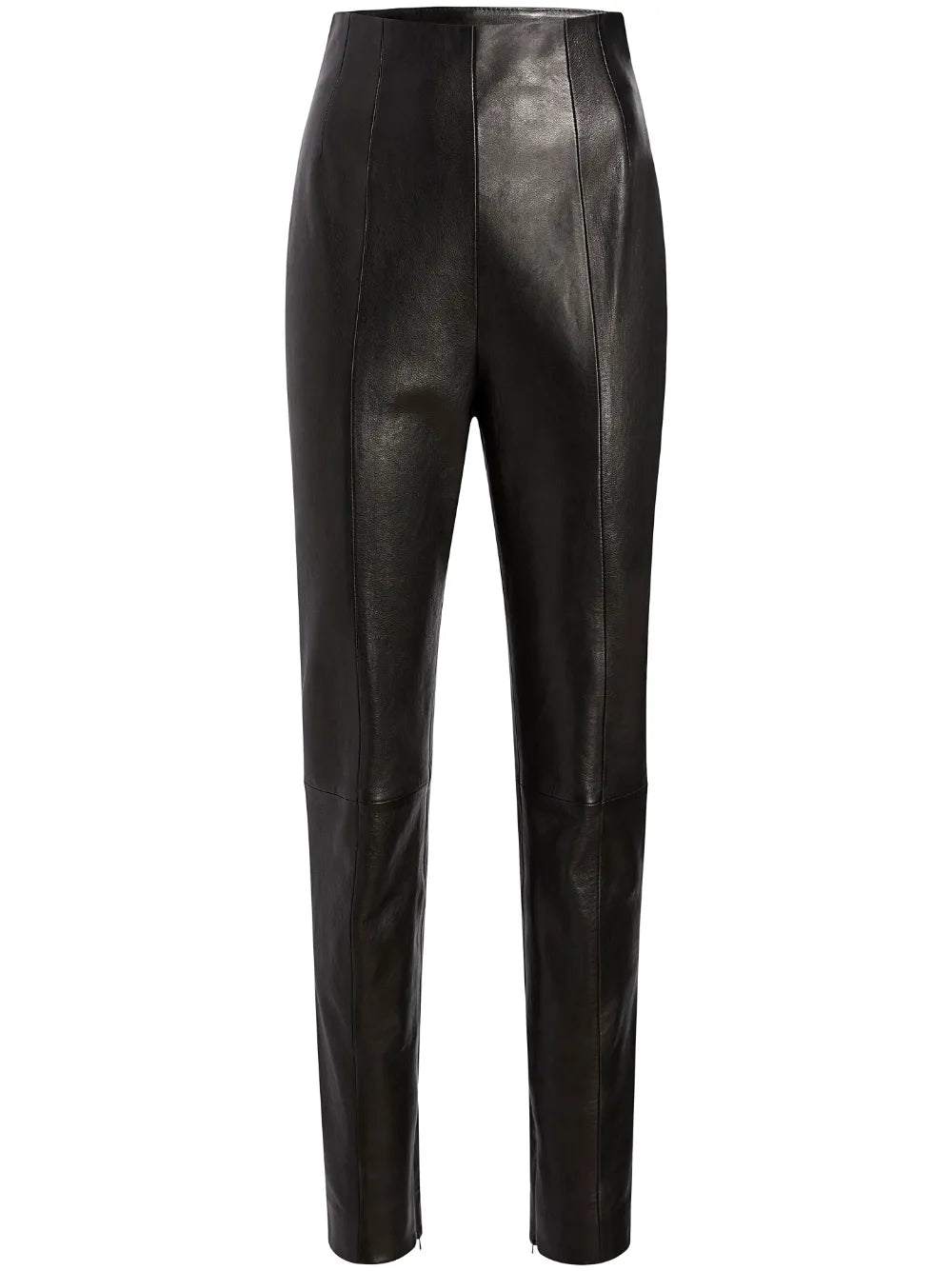 Leather Tapered Trousers