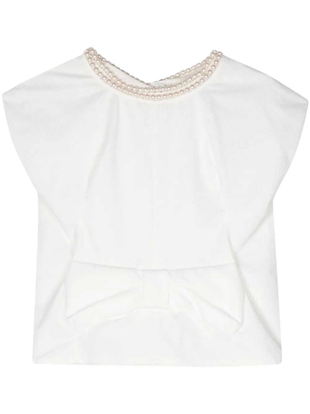 Bow-Detail Sleeveless Top