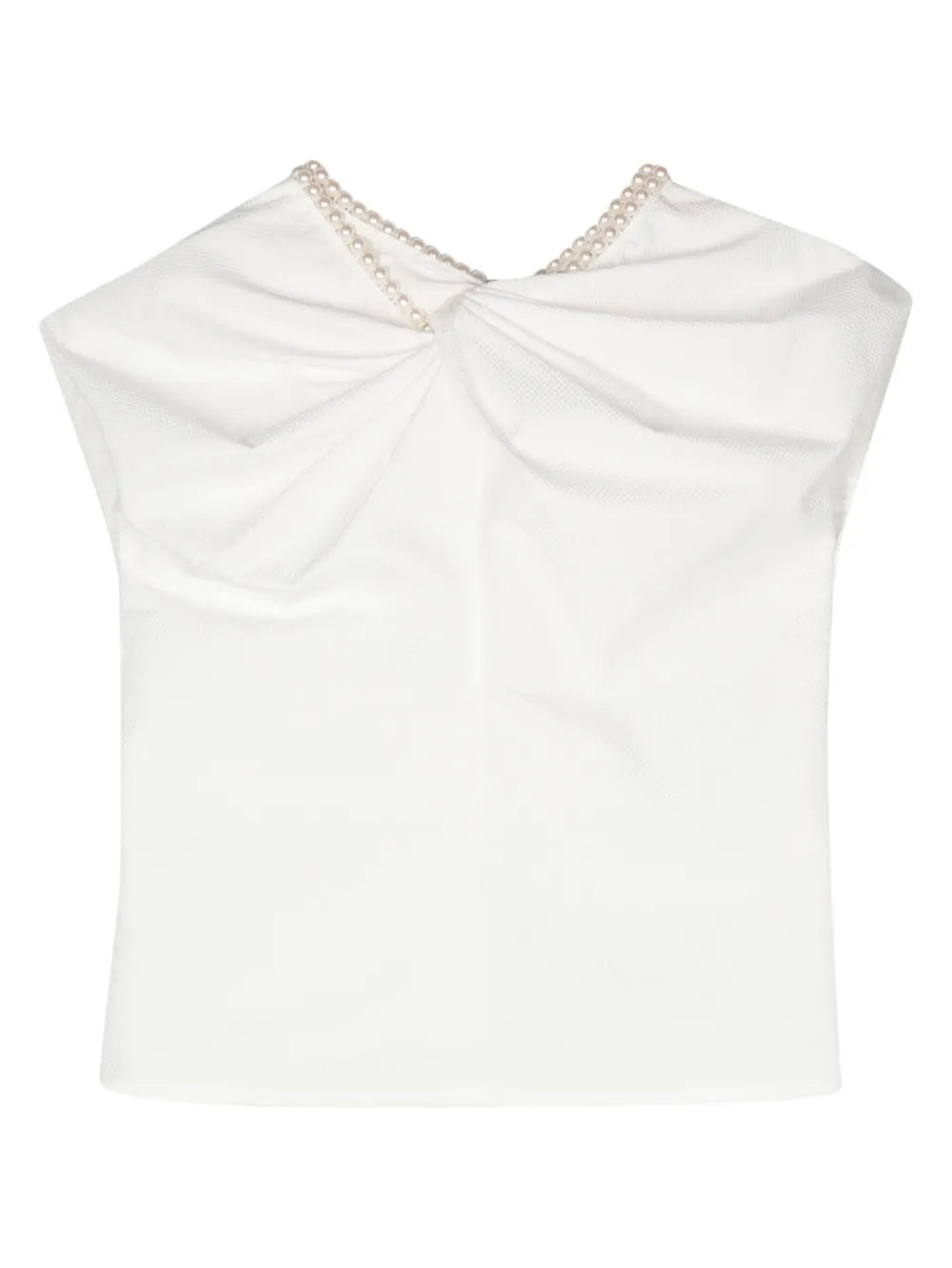 Bow-Detail Sleeveless Top