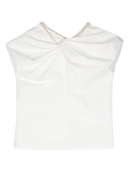 Bow-Detail Sleeveless Top
