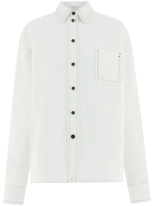 Contrast-Stitched Shirt