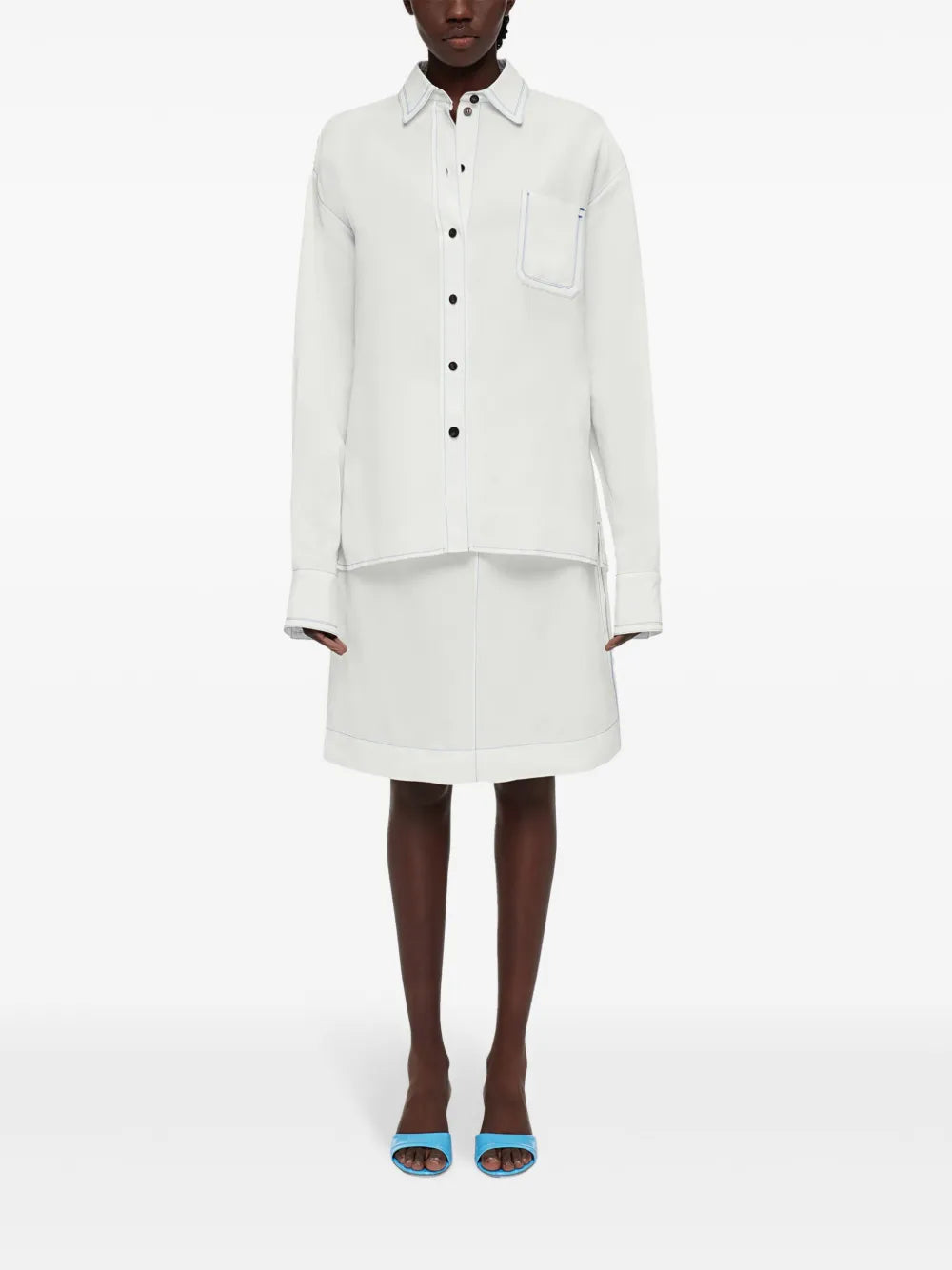 Contrast-Stitched Shirt