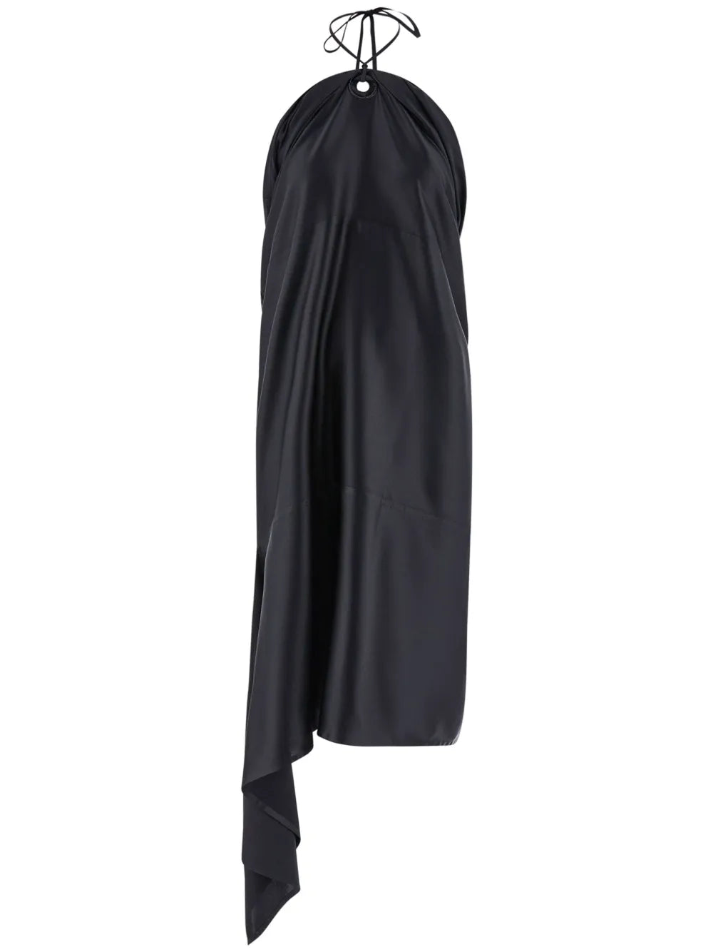 Asymmetric Satin Dress