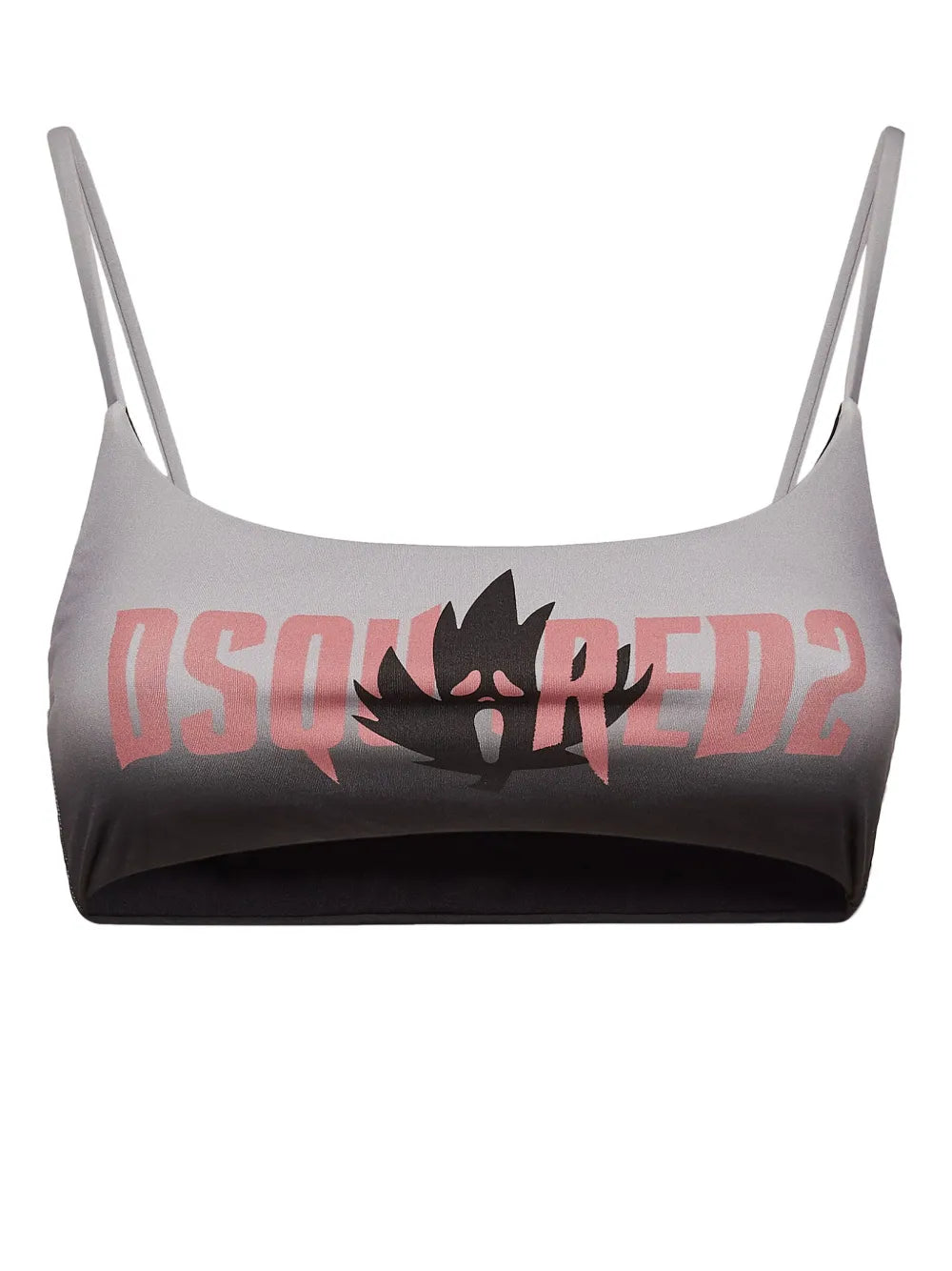 Logo-Print Bikini Top