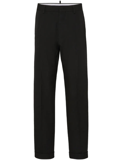 Straight-Leg Tailored Trousers