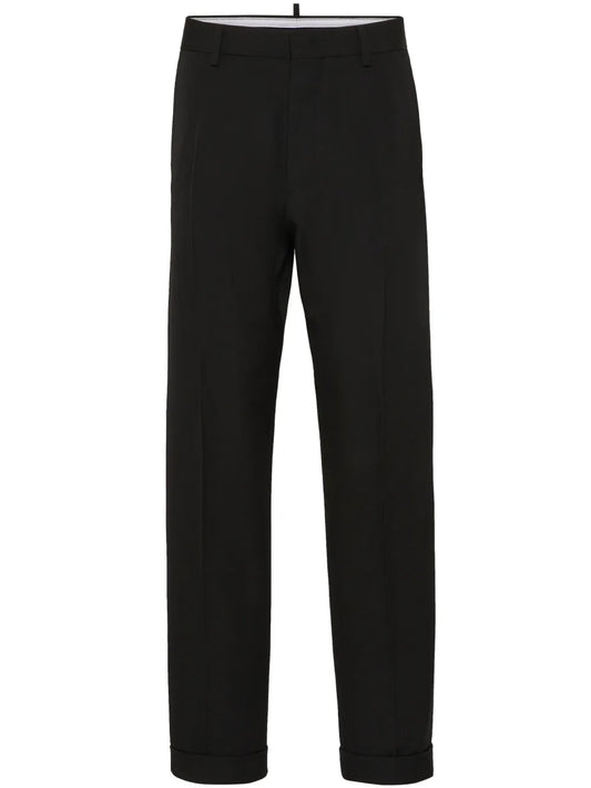 Straight-Leg Tailored Trousers