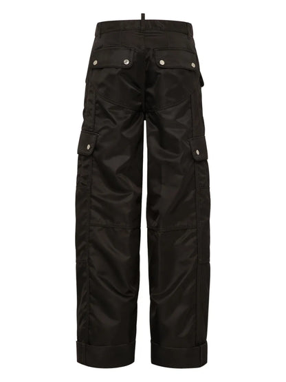 Satin Cargo Trousers