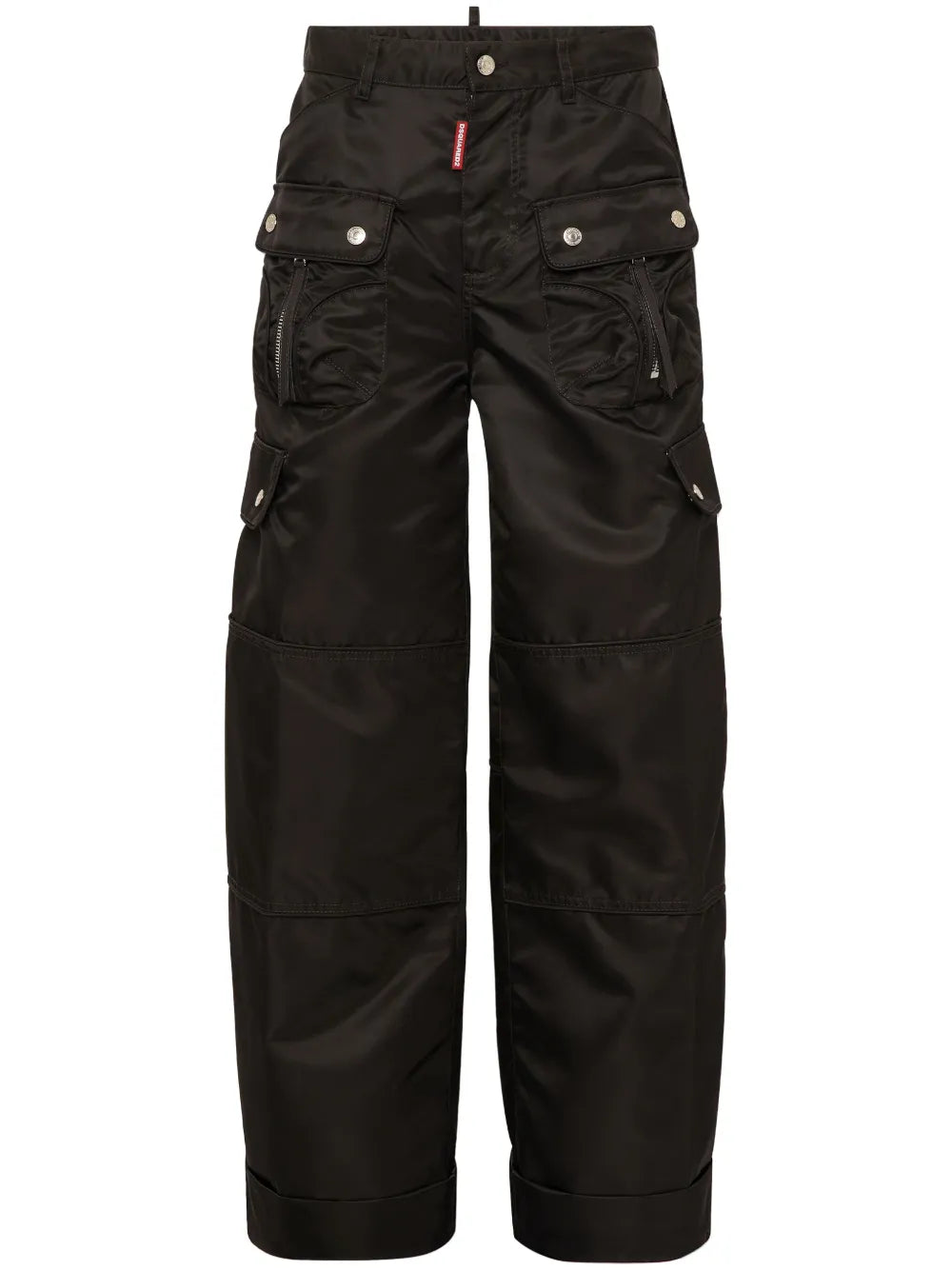 Satin Cargo Trousers