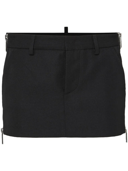 Side-Zip Mini Skirt