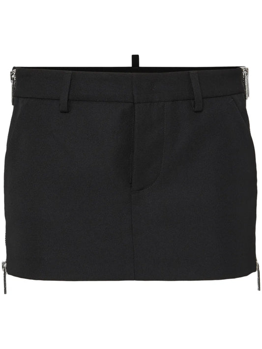 Side-Zip Mini Skirt