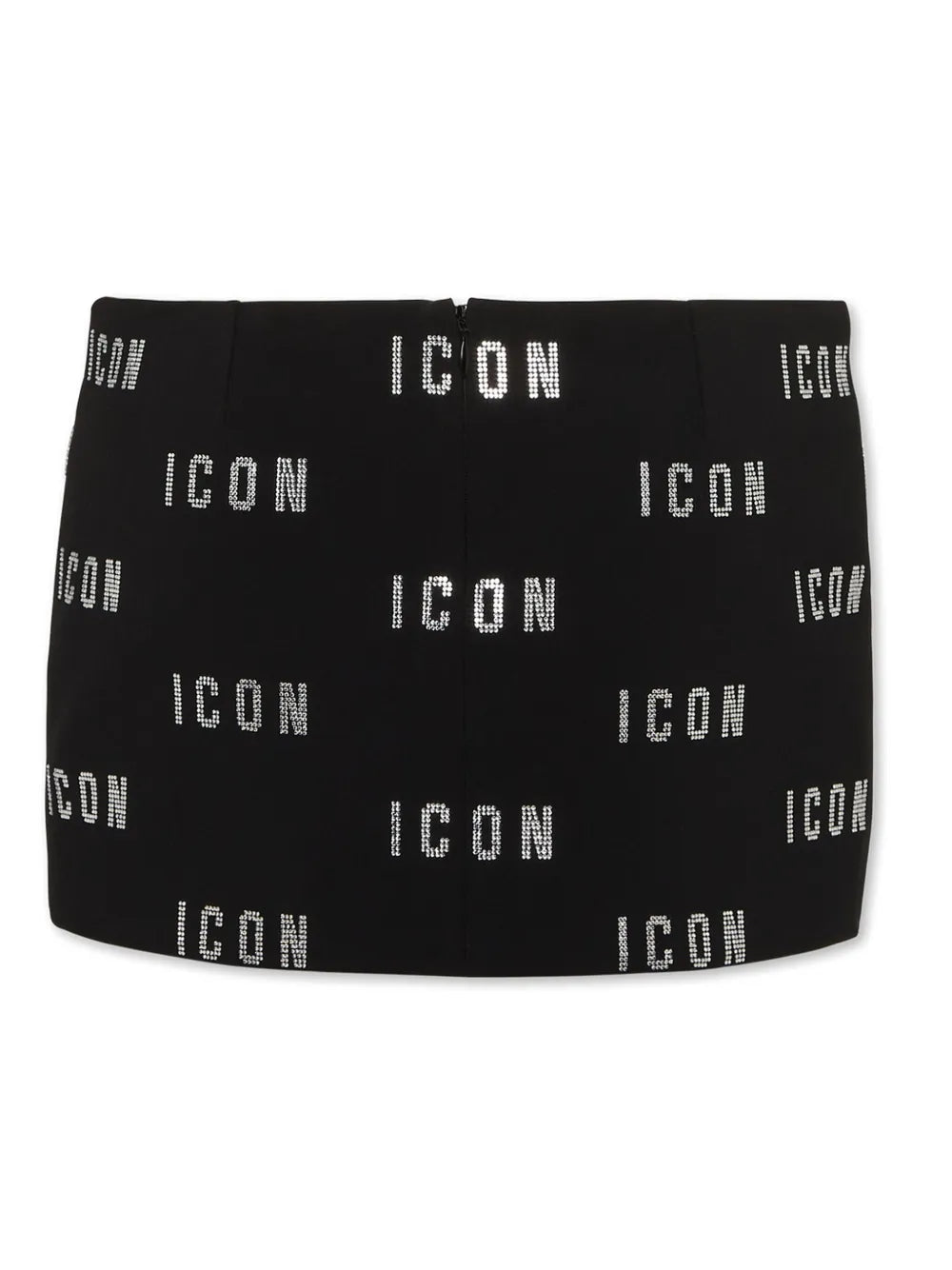 Crystal-Logo Mini Skirt