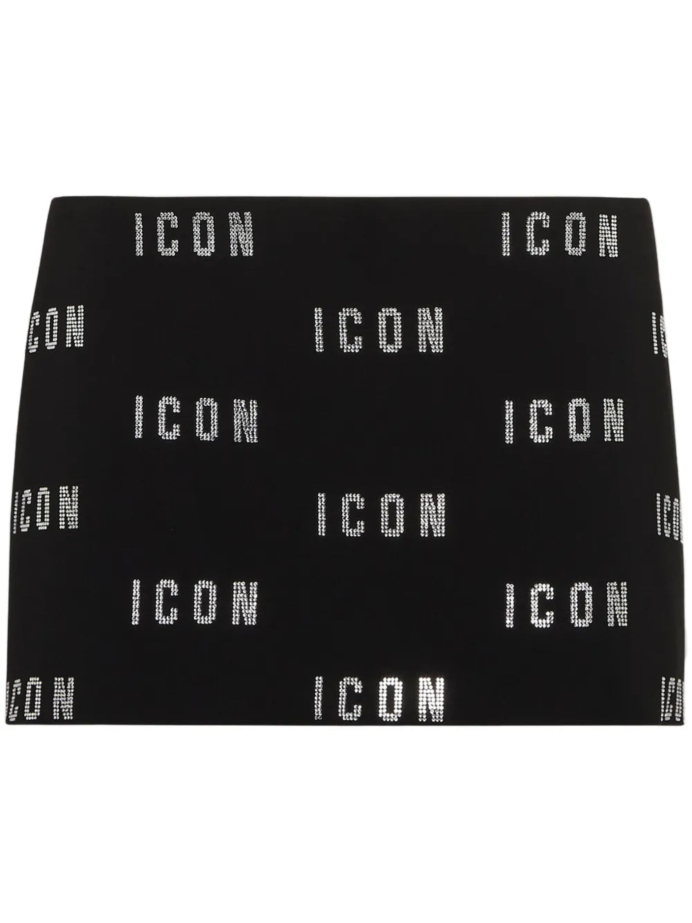 Crystal-Logo Mini Skirt