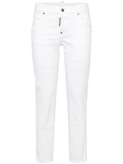 Mid-Rise Skinny Trousers